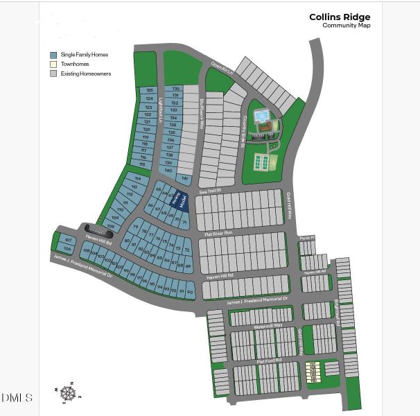 Collins Ridge Site Map