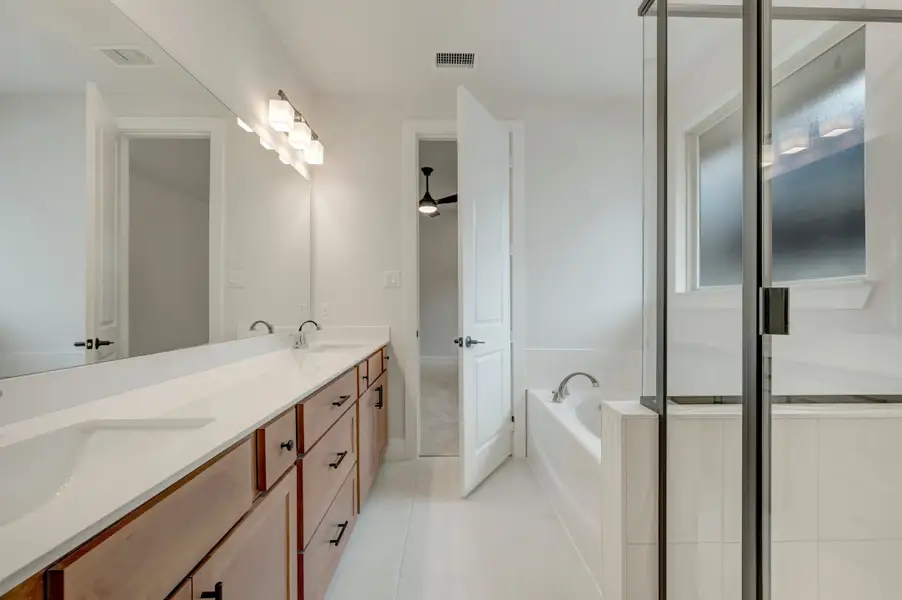 Furnished interior view inside a new home in Painted Tree, McKinney (Image 11).
