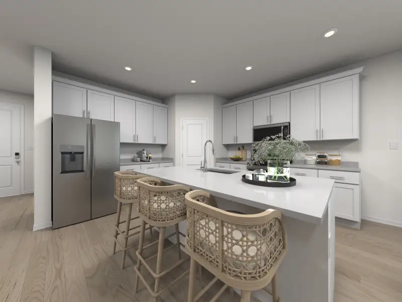Furnished interior view inside a new home in Hillside Groves, Howey-in-the-Hills (Image 3).