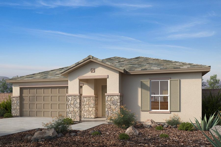 Exterior C with optional stone