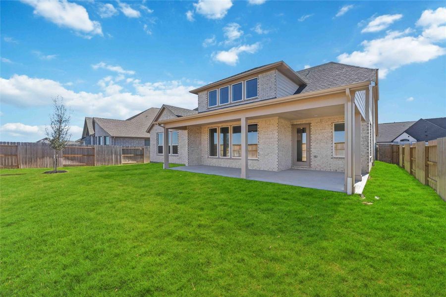 Exterior details and patio area of a home in Valencia, Manvel (Image 4). Exterior details and patio area of a home in Valencia, Manvel (Image 4).