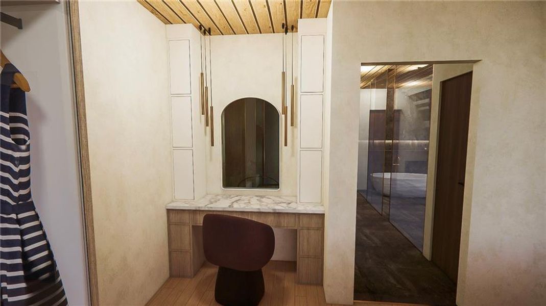 Furnished interior view inside a new home in , Atlanta (Image 11). Furnished interior view inside a new home in , Atlanta (Image 11).