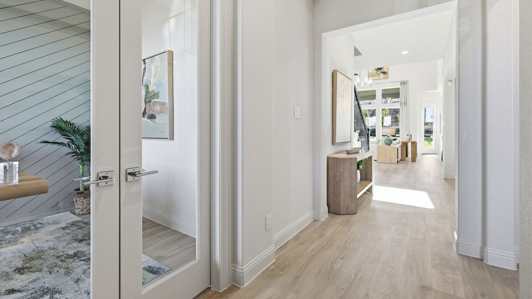 Representative furnished interior of a home built from the Dartmouth by Brightland Homes in Anna Ranch, Anna (Image 6).