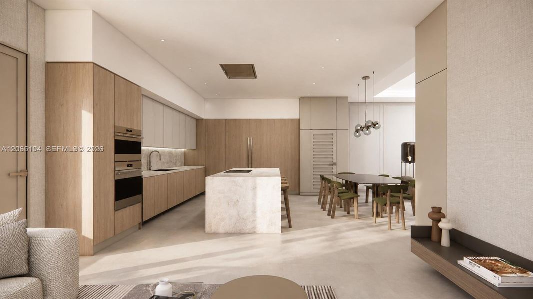 Furnished interior view inside a new home in , Coral Gables (Image 20).