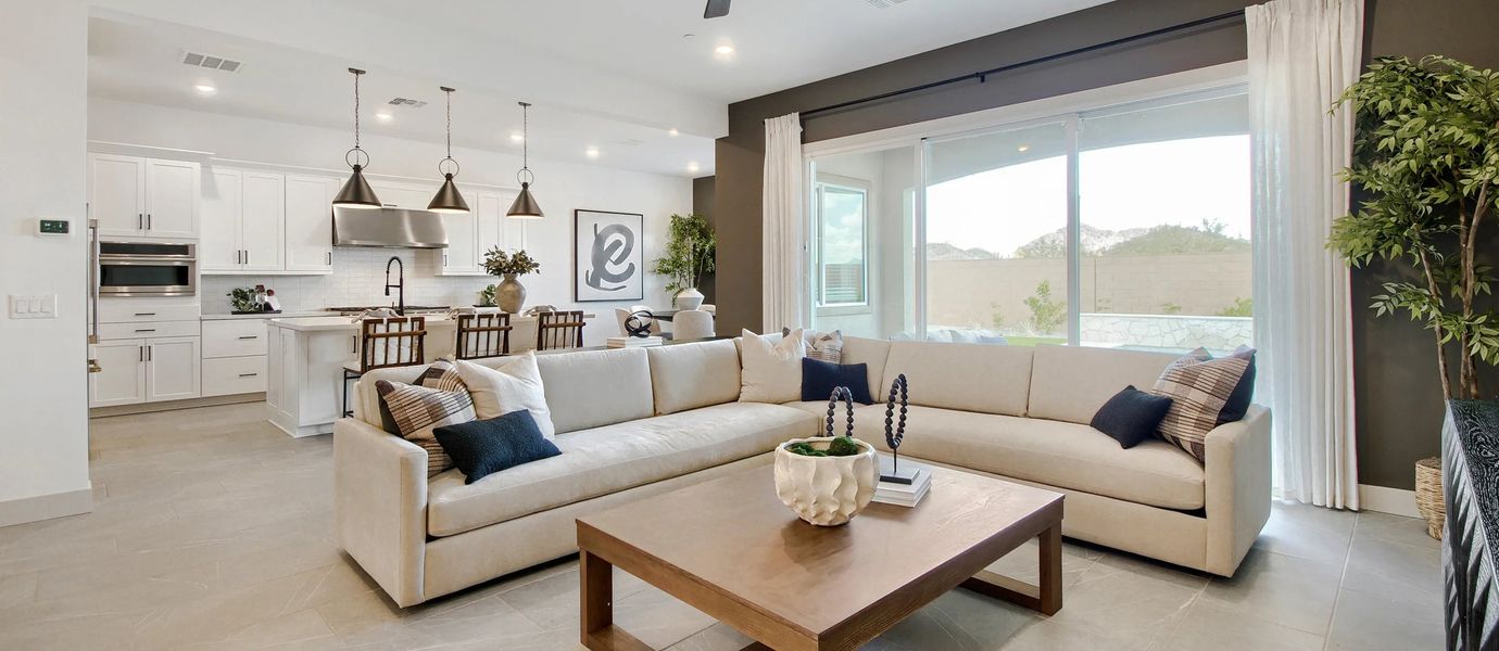Representative furnished interior of a home built from the Cholla Plan 5586 by Lennar in Saddleback, Peoria (Image 4).