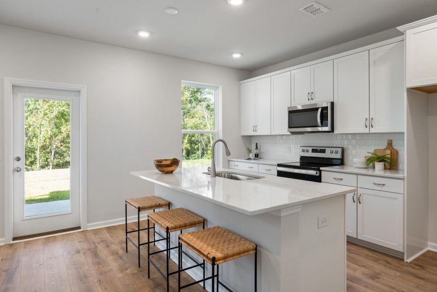 Furnished interior view inside a new home in The Oaks, Goose Creek (Image 11).