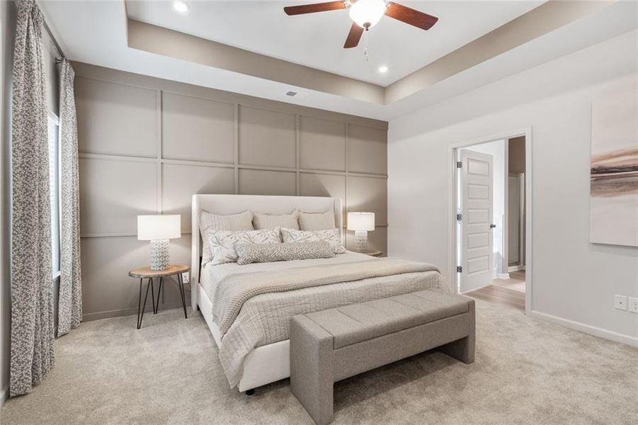 Furnished interior view inside a new home in Summerfield Place, Carrollton (Image 8).