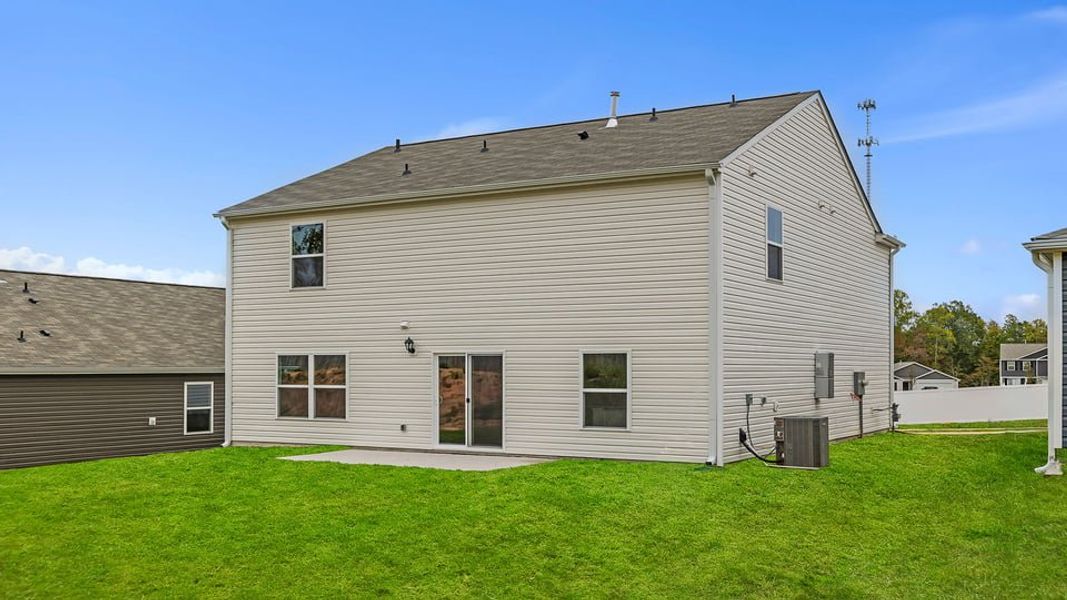 Exterior details and patio area of a home in Cedar Gap, Fountain Inn (Image 3). Exterior details and patio area of a home in Cedar Gap, Fountain Inn (Image 3).
