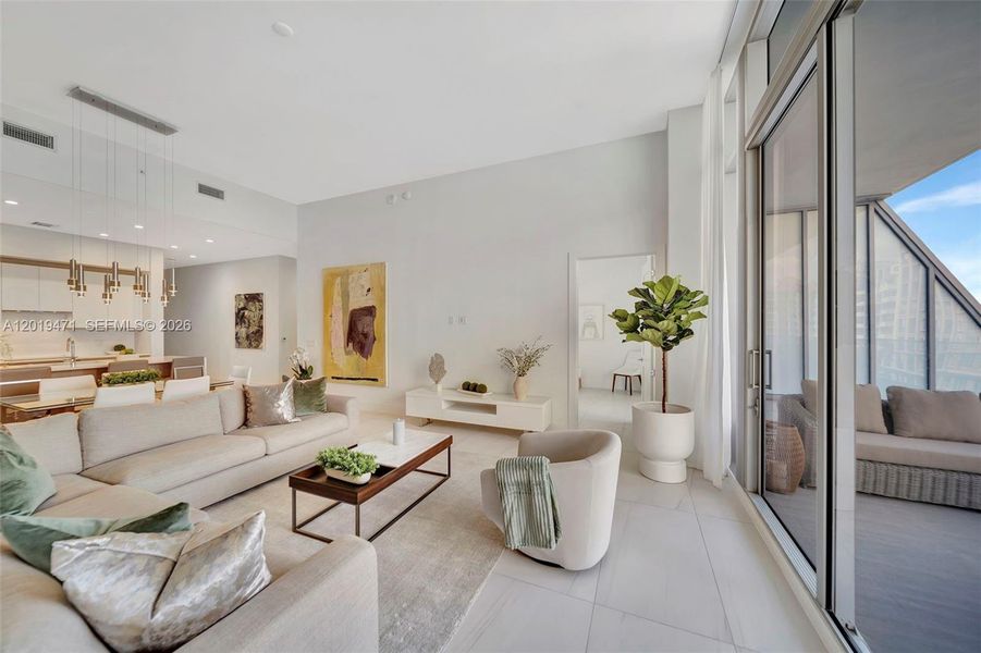 Furnished interior view inside a new home in , Fort Lauderdale (Image 14).