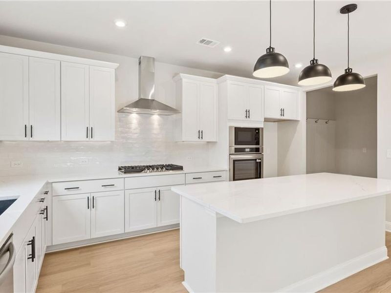 Furnished interior view inside a new home in Melody Lakeside Estates, Buford (Image 4).