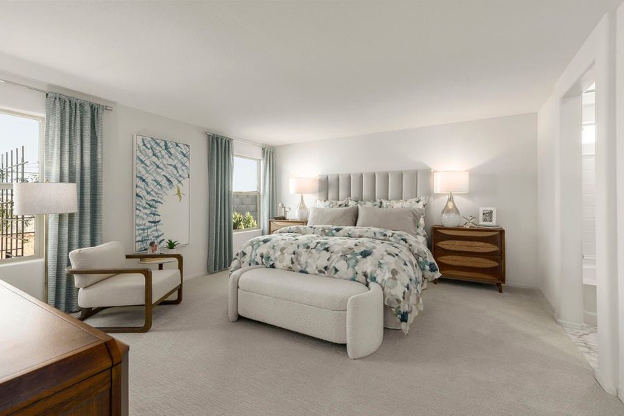 Representative furnished interior of a home built from the 1573 Modeled by KB Home in Mystic Vista Traditions, Buckeye (Image 6).