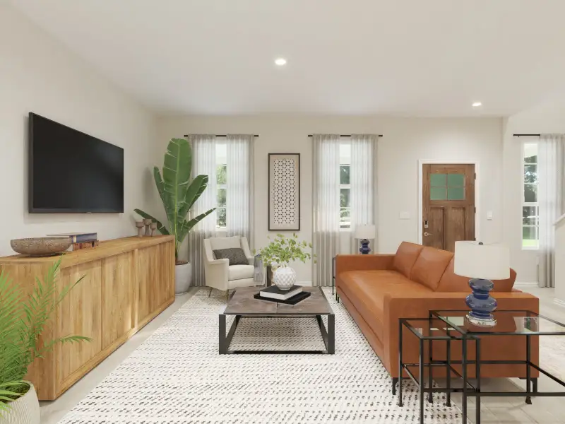 Furnished interior view inside a new home in Oak Ridge Park, Corinth (Image 4). Furnished interior view inside a new home in Oak Ridge Park, Corinth (Image 4).