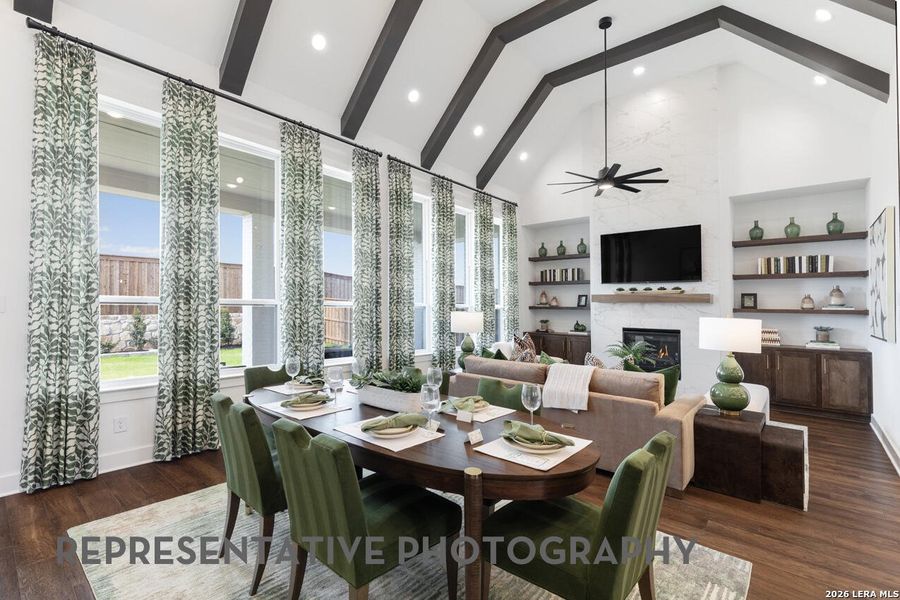 Furnished interior view inside a new home in Hallie's Cove, Schertz (Image 17).