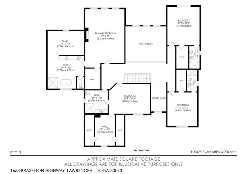 2D floor plan layout of this home in , Lawrenceville, GA (Image 6).