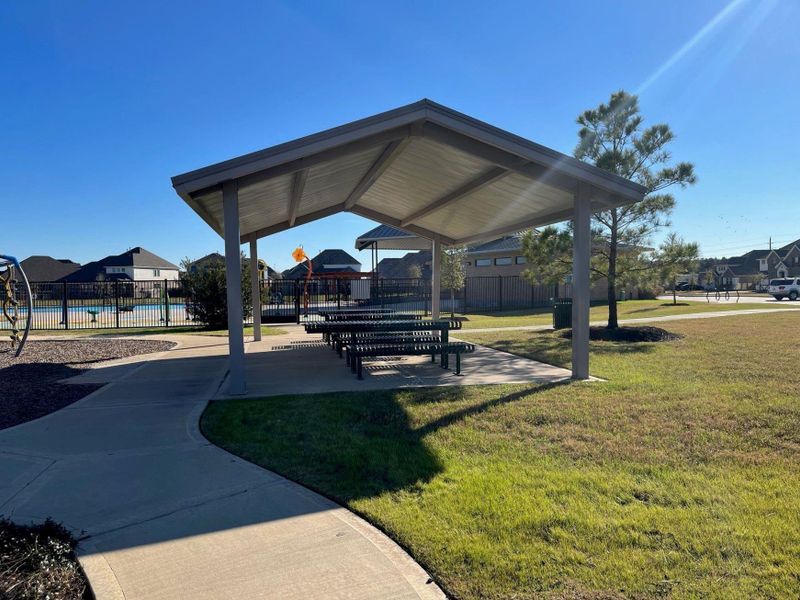Watch the kids play as you relax underneath the covered pavilion. Watch the kids play as you relax underneath the covered pavilion.