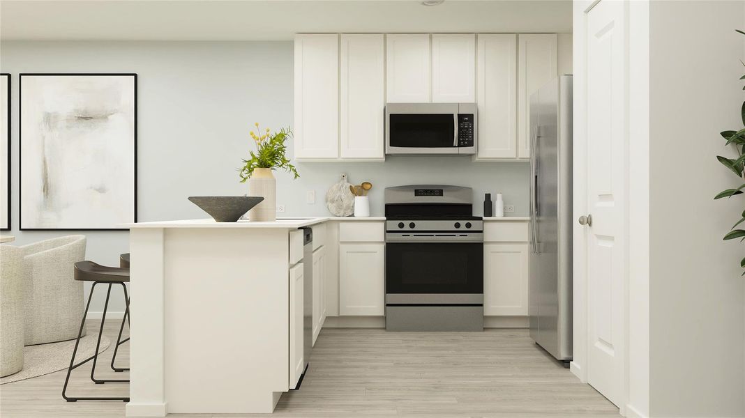 Furnished interior view inside a new home in Synova, Crosby (Image 14).