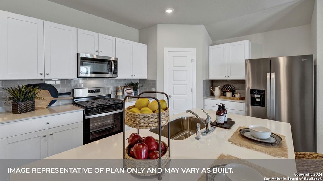 Furnished interior view inside a new home in Trace, San Marcos (Image 16).