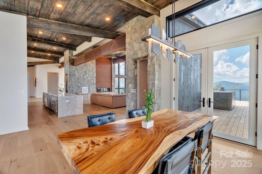 Furnished interior view inside a new home in , Banner Elk (Image 11).