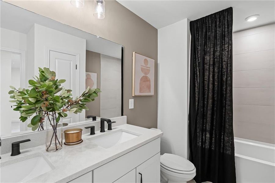 Furnished interior view inside a new home in Traditions of Braselton, Jefferson (Image 18).