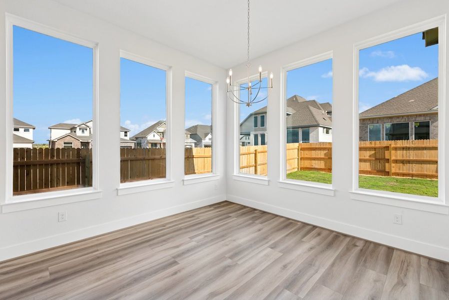 Spacious, unfurnished interior of a new home in Blackhawk, Pflugerville (Image 28).