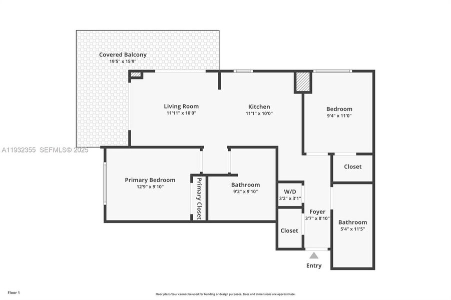2D floor plan layout of this home in , Miami, FL (Image 5). 2D floor plan layout of this home in , Miami, FL (Image 5).