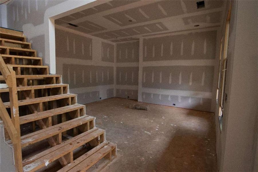 In-progress construction of a new home in , Monroe, GA (Image 1).