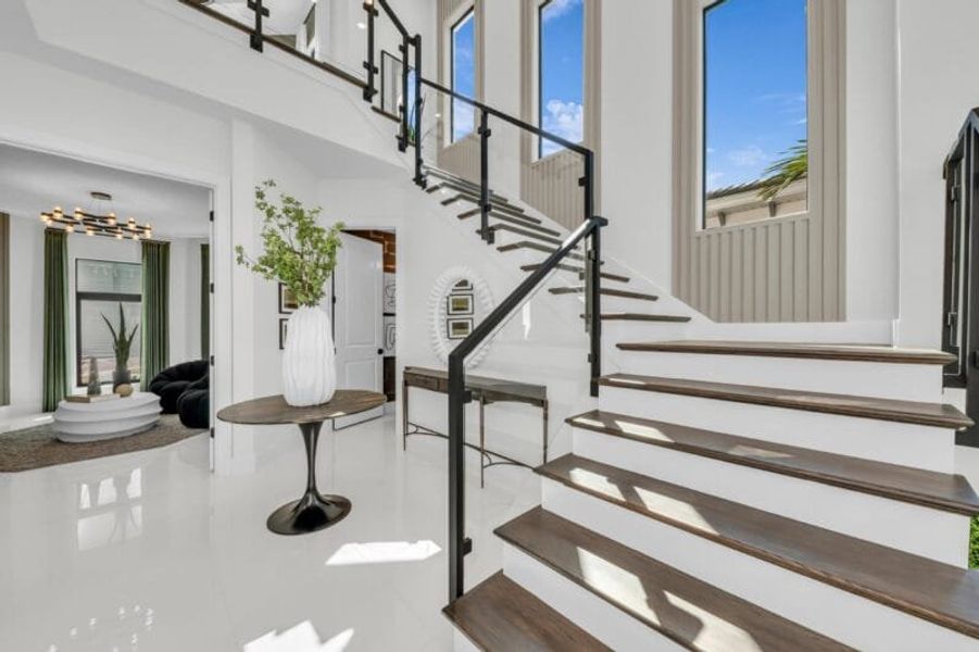 Representative furnished interior of a home built from the Silver Palm – Phase 2 by Medallion Home in Aqua, Bradenton (Image 54).