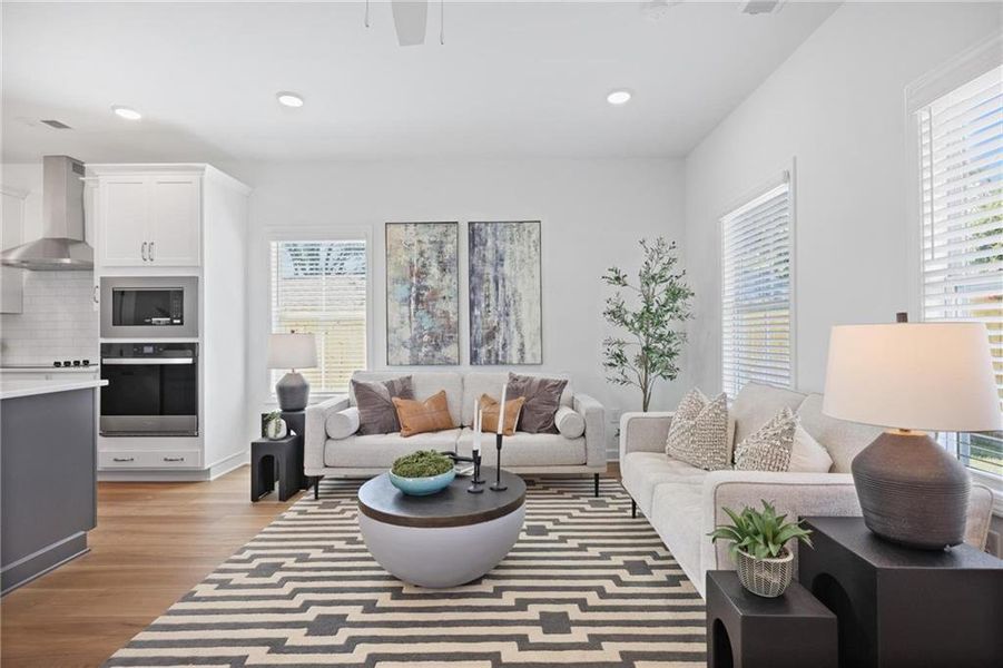 Furnished interior view inside a new home in , Marietta (Image 13). Furnished interior view inside a new home in , Marietta (Image 13).