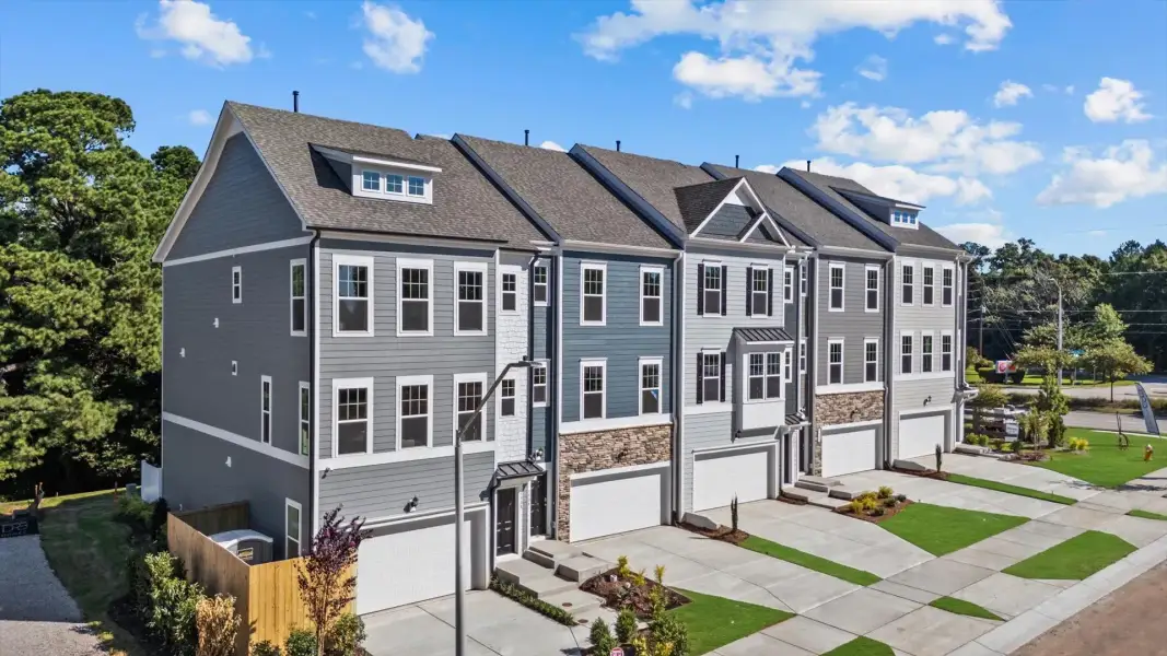 Front exterior of a new home in Bayberry, Raleigh, NC, highlighting curb appeal (Image 2). Front exterior of a new home in Bayberry, Raleigh, NC, highlighting curb appeal (Image 2).