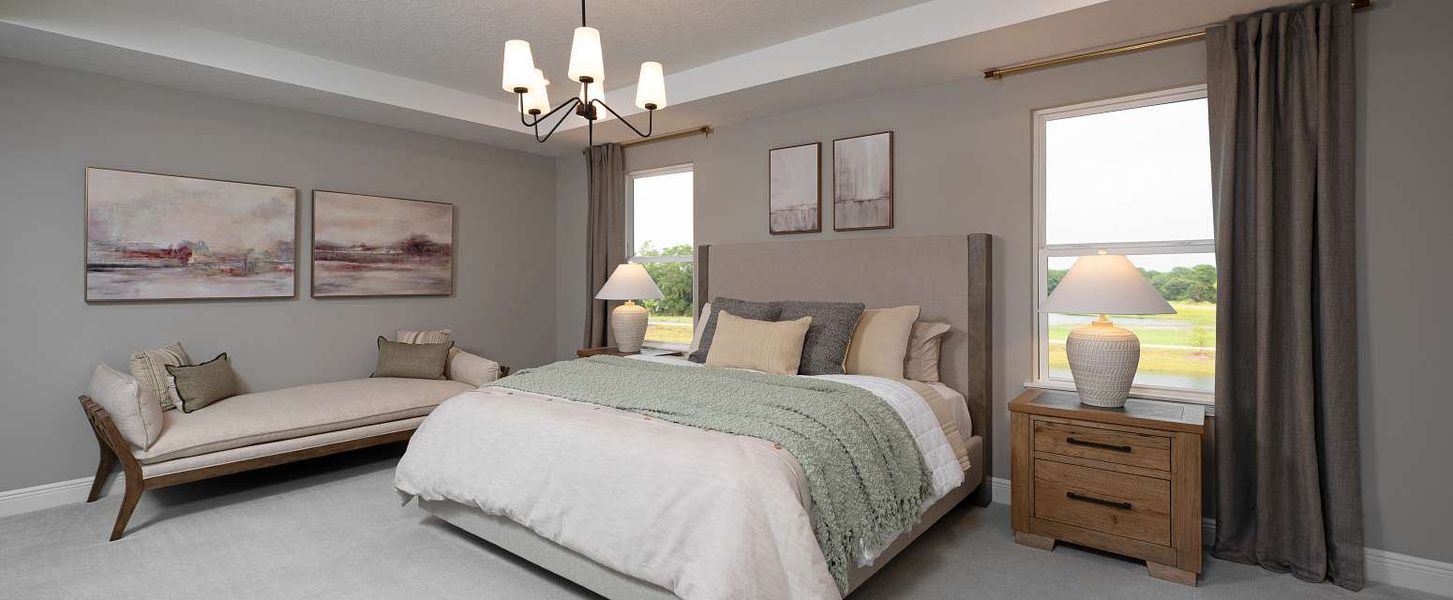 Representative furnished interior of a home built from the Duval II by Ashton Woods in Northlake Traditional, Winter Garden (Image 11).