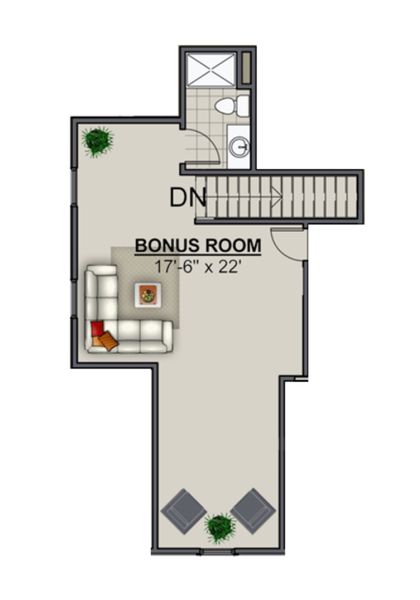 2D floor plan layout for the Farmview by Riverstone Construction, LLC in River Gorge Ranch, River Gorge Ranch, TN (Image 4).