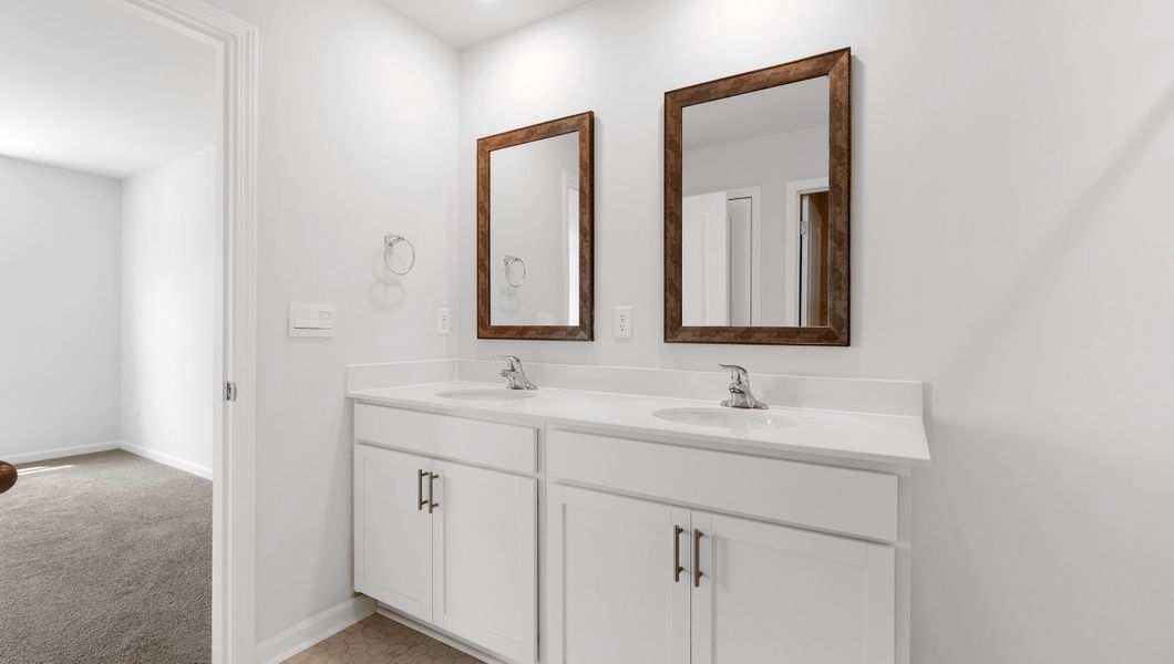Representative furnished interior of a home built from the BELHAVEN by D.R. Horton in Waverly Station, Greenwood (Image 13).