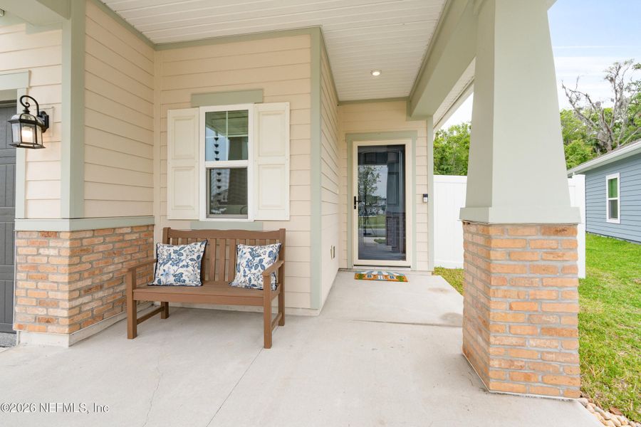 Exterior details and patio area of a home in Concourse Crossing, Fernandina Beach (Image 25).
