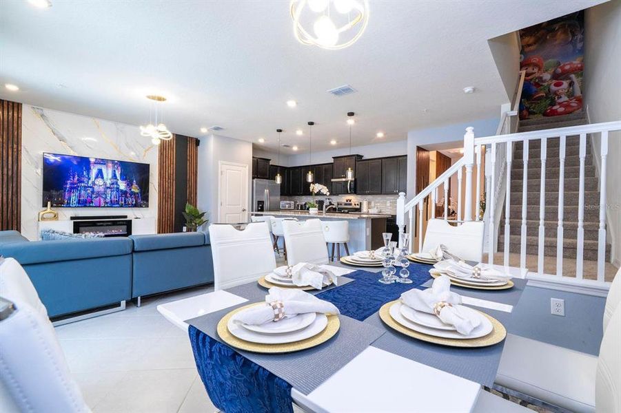 Furnished interior view inside a new home in , Clermont (Image 33).