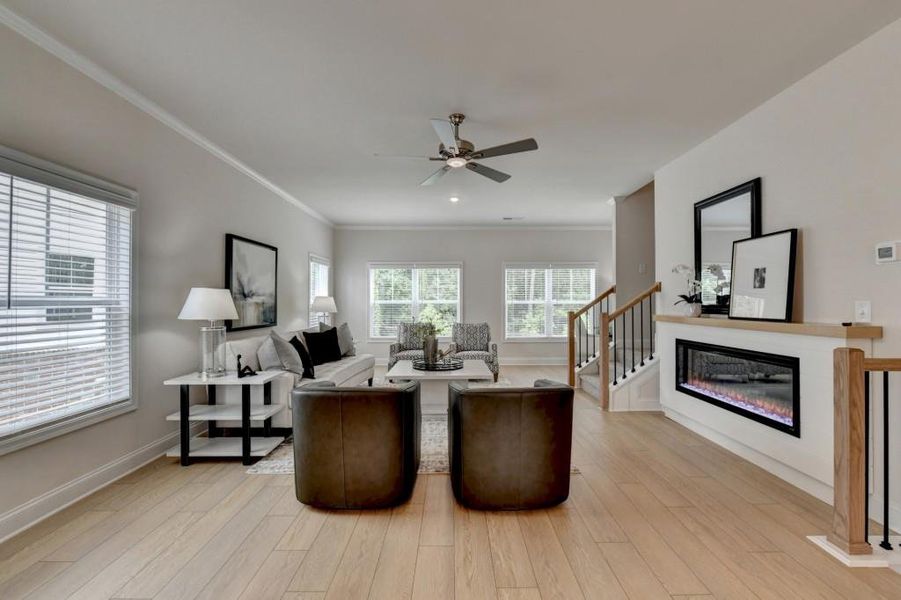 Furnished interior view inside a new home in Magnolia Grove, Mableton (Image 64). Furnished interior view inside a new home in Magnolia Grove, Mableton (Image 64).