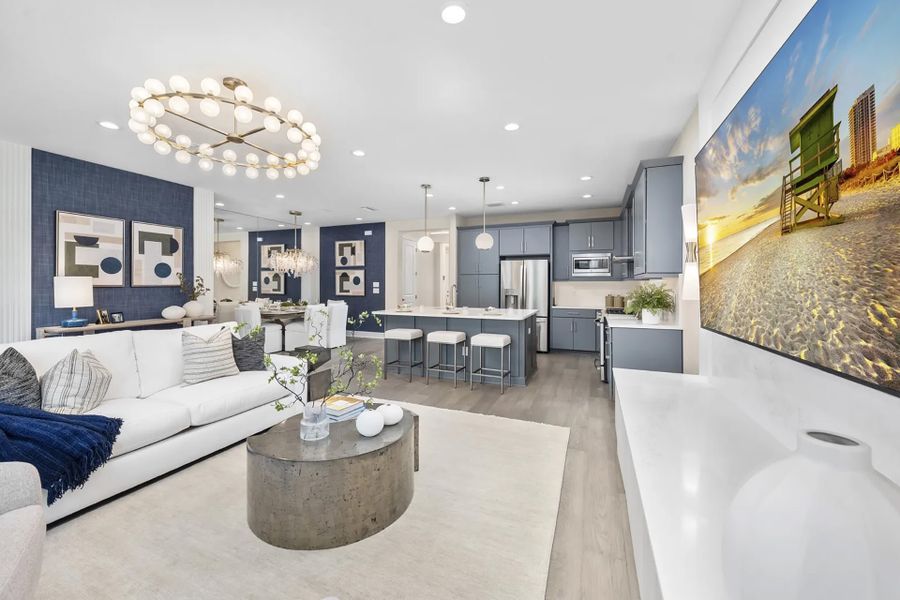 Representative furnished interior of a home built from the Orchid by GL Homes in Valencia Ridge (55+), Wesley Chapel (Image 8). Representative furnished interior of a home built from the Orchid by GL Homes in Valencia Ridge (55+), Wesley Chapel (Image 8).