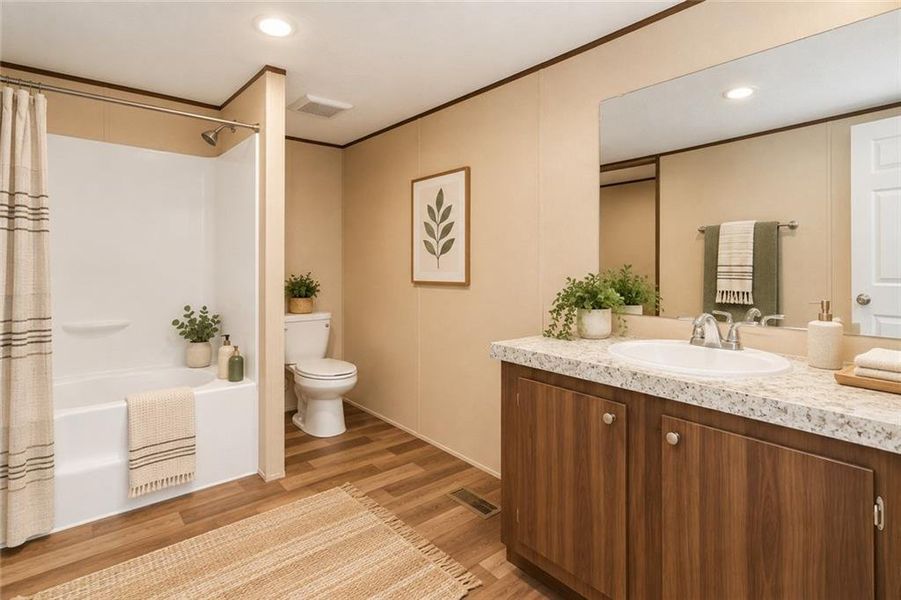 Furnished interior view inside a new home in , Ellijay (Image 36).