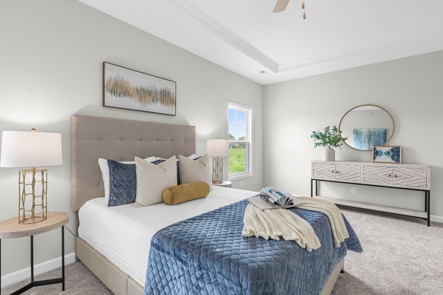 Representative furnished interior of a home built from the Clarion by Caviness & Cates Communities in Maggie Way, Wendell (Image 32).