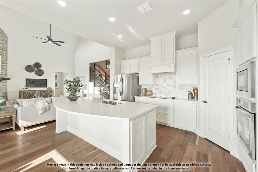 Furnished interior view inside a new home in Painted Tree, McKinney (Image 23).