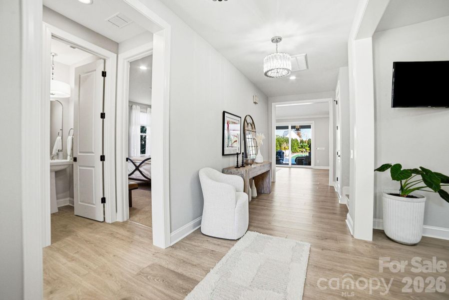 Furnished interior view inside a new home in , Huntersville (Image 10).