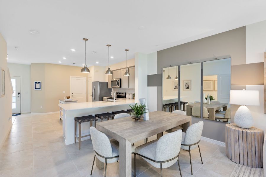 Furnished interior view inside a new home in Emerald Pointe, Sanford (Image 6). Furnished interior view inside a new home in Emerald Pointe, Sanford (Image 6).