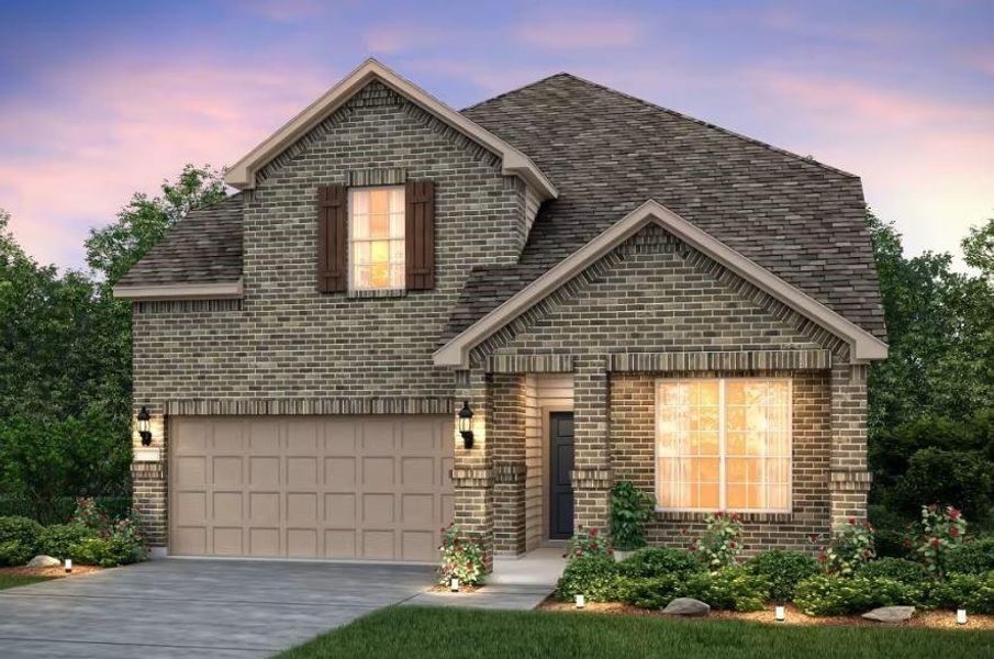 Pulte Homes, Riverdale elevation A, rendering