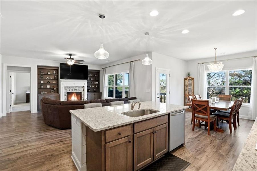 Furnished interior view inside a new home in Calgary Downs, Winder (Image 8).