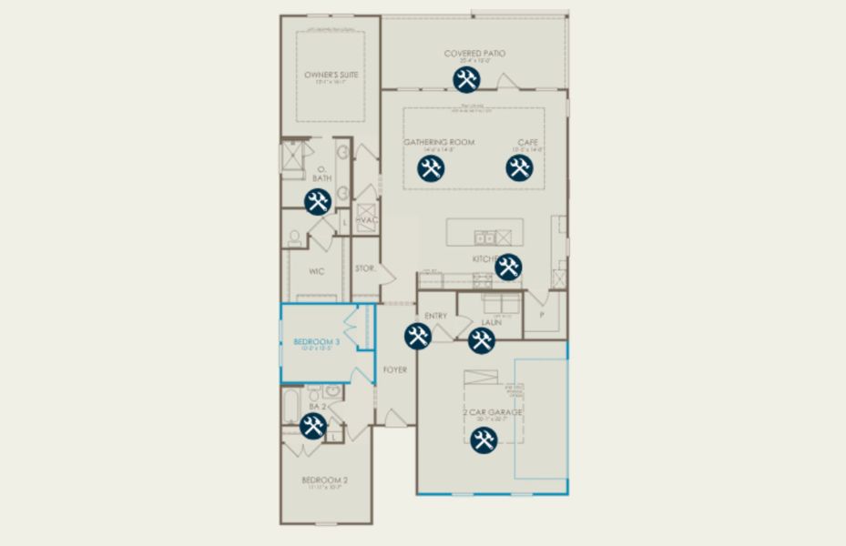 2D floor plan layout of this home in Oakleaf Chase, Blythewood, SC (Image 4). 2D floor plan layout of this home in Oakleaf Chase, Blythewood, SC (Image 4).