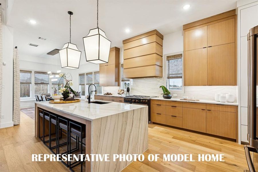 All of our new floor plans in Prosper Ridge offer dream kitchens where every chef in the family can create culinary delights! REPRESENTATIVE PHOTO OF MODEL HOME All of our new floor plans in Prosper Ridge offer dream kitchens where every chef in the family can create culinary delights! REPRESENTATIVE PHOTO OF MODEL HOME