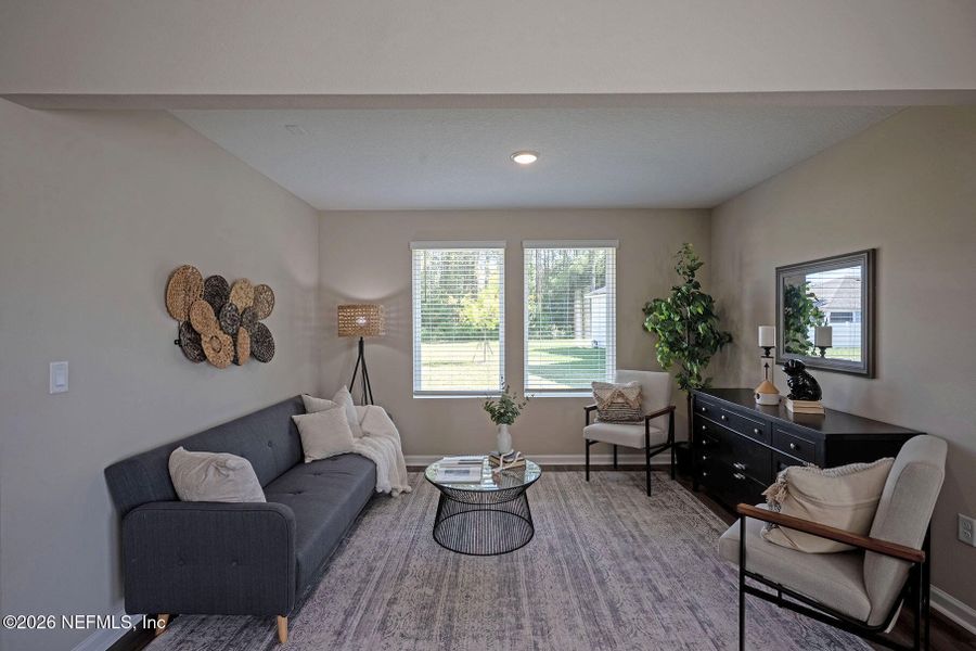 Furnished interior view inside a new home in Edinburgh Village, Jacksonville (Image 9).