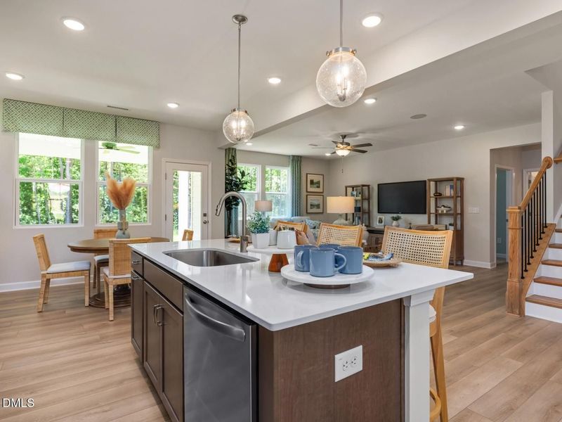 Furnished interior view inside a new home in Wendell Ridge, Wendell (Image 14).
