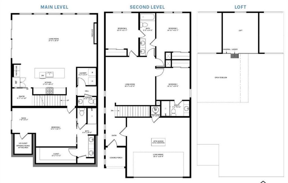 2D floor plan layout of this home in , Waleska, GA (Image 5).