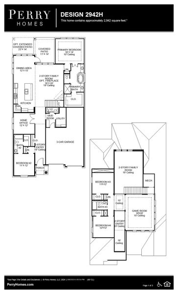 Floor Plan for 2942H