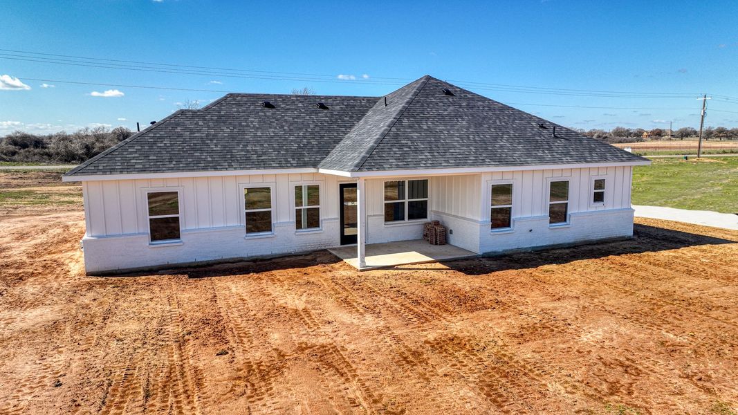 Representative exterior photo of a completed home built from the Lucas by Zeal Home Builders in Echo Grove, Poolville, TX (Image 47).